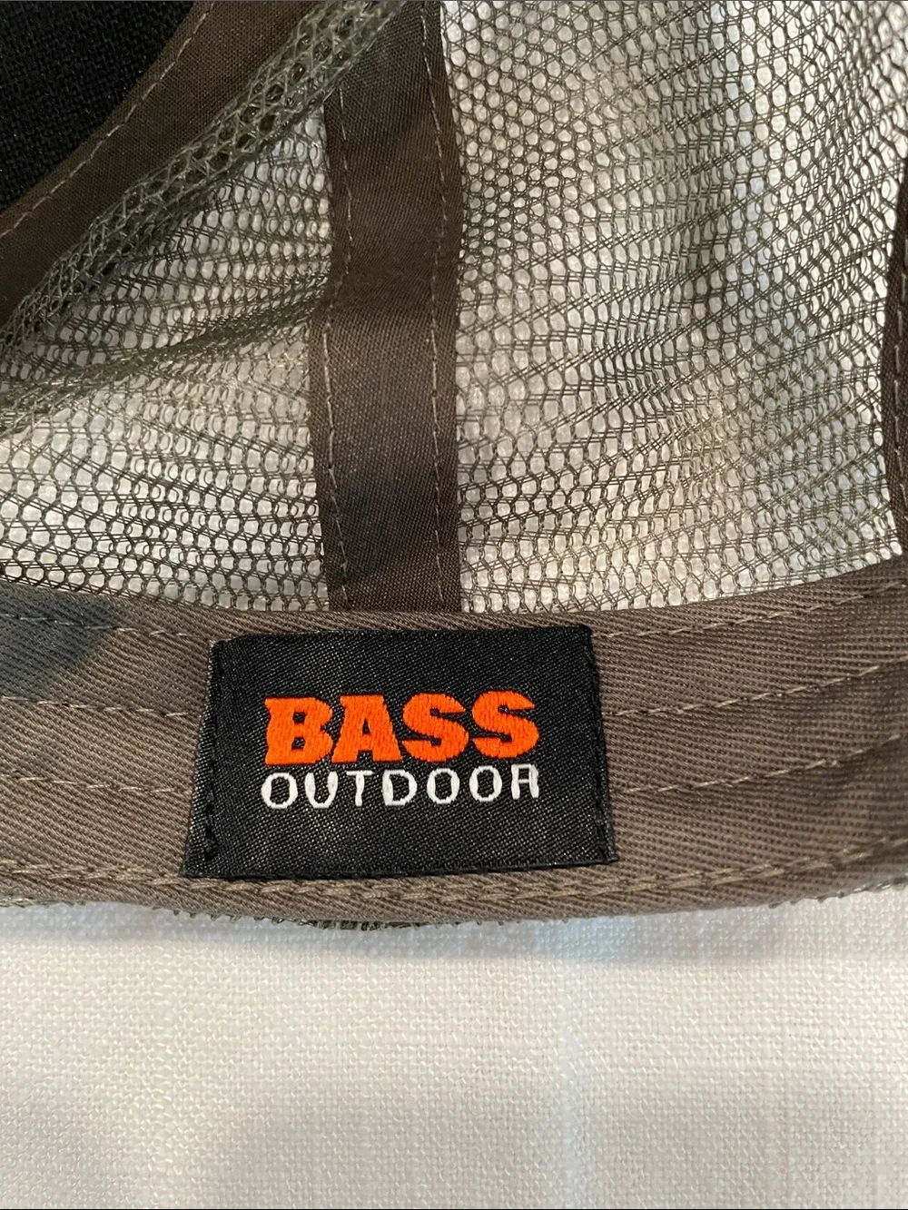 Bass Outdoor embroidered Mesh Back Trucker Hat- Olive Green